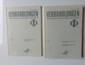 gebrauchtes Buch – Poerschke, Dr. R – Verhandlungen der deutschen physikalischen Gesellschaft Frühjahrstagung 1987 und 1988