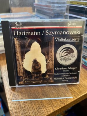 Hartmann / Szymanowski Violonkonzerte Concerto Funebre. Christiane Edinger, Violine. Audio CD.