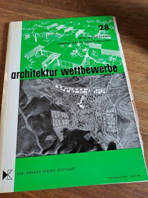 antiquarisches Buch – Neue Wohngebiete / Contemporary Group Housing. Nummer 28 der Zeitschrift Architektur Wettbewerbe / Schriftenreihe für richtungsweisendes Bauen.