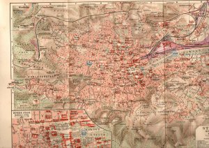 antiquarisches Buch – Bibliographisches Institut – Stuttgart, Stadtplan 2