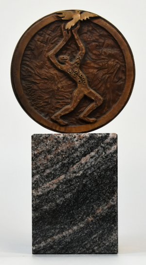 gebrauchtes Buch – Nikel, Hans A – Ohne Titel. [Bronzeplastik/ bronze sculpture<br>].