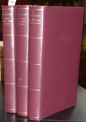 Gesammelte Werke in Einzelausgaben). 3 Bände: 1. Emile oder Von der Erziehung. Emile und Sophie oder Die Einsamen. 2. Julie oder Die neue Héloise. Briefe […]