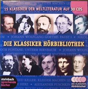 gebrauchtes Hörbuch – Dickens, Charles; Fontane – Die Klassiker-Hörbibliothek. 15 ausgewählte Werke der Weltliteratur. Autoren: Balzac, Dickens, Fontane, Poe, Wilde u.v.a. 30 CDs