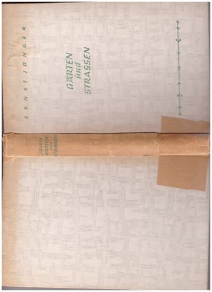 antiquarisches Buch – Ernst Jünger – Gärten und Straßen, TAGEBÜCHER 1939 f. im besetzten Frankreich