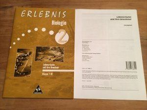 gebrauchtes Buch – Beuck, Hans-Günther – Erlebnis Biologie 2 Themenorientierte Arbeitshefte / Lebensräume und ihre Bewohner Kl. 7-10