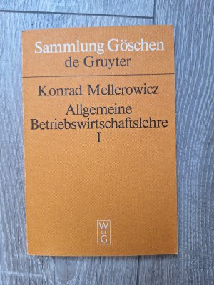 Allgemeine Betriebswirtschaftslehre 1. Band