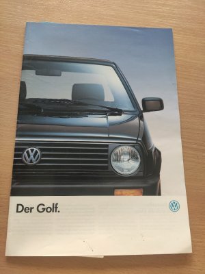 gebrauchtes Buch – Volkswagen – Volkswagen VW "Der Golf" Prospekt und Preisliste für Modelljahr 1991