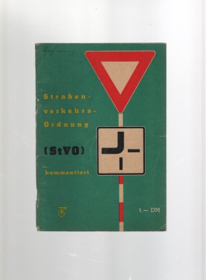 antiquarisches Buch – Straßenverkehrsordnung