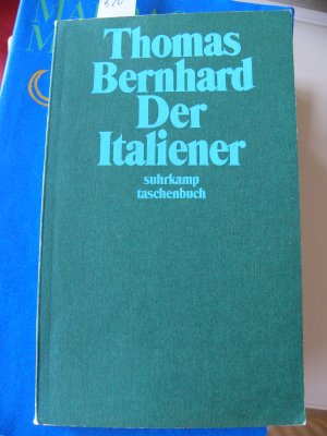 gebrauchtes Buch – Thomas Bernhard – Der Italiener