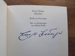 Myrdun : Briefe aus Norwegen. SIGNIERT /// Autogramm Autograph signiert signed signee Mit 14 Zeichn. von Alfred Kubin / dtv ; 2411 : dtv-Bibliothek Kubin