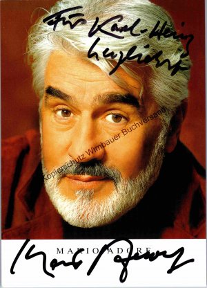 Original Autogramm Mario Adorf (*1930) Schauspieler /// Autogramm Autograph signiert signed signee