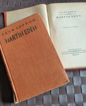 2 Bücher: Martin Eden Roman in zwei Bänden Jack London, Einzig berechtigte Übersetzung von Erwin Magnus