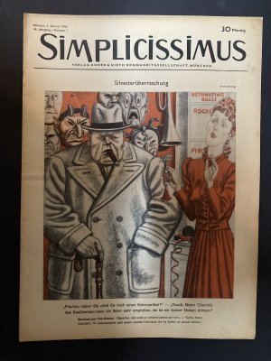 Simplicissimus WWII - 13 issues with Winston Churchill on the Front-Cover