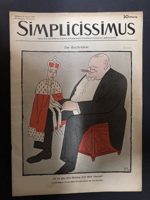 antiquarisches Buch – Diverse – Simplicissimus WWII - 13 issues with Winston Churchill on the Front-Cover