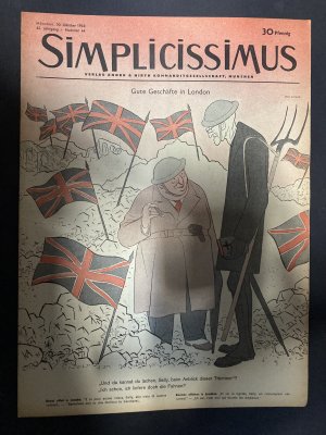 antiquarisches Buch – Diverse – Simplicissimus WWII - 13 issues with Winston Churchill on the Front-Cover