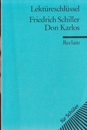 gebrauchtes Buch – Bertold Heizmann – Friedrich Schiller, Don Karlos