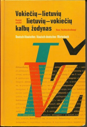 Deutsch-Litauisches Litauisch-Deutsches Wörterbuch / Vokieciu-Lietuviu Lietuviu-Vokieciu Zodynas