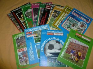 Deutsches sportecho und fuwo / Die neue Fußballwoche / Sonderausgabe / Fußball- Saison 1978 bis 1990 - 13Hefte