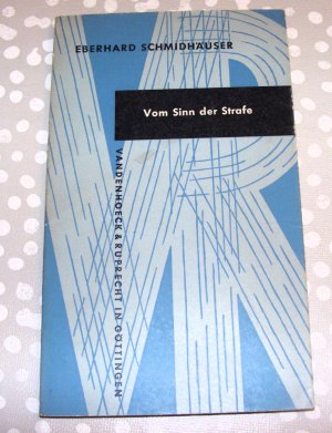 antiquarisches Buch – Eberhard Schmidhäuser – Vom Sinn der Strafe