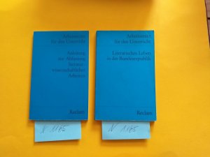 1 blaues Reclam-Bändchen: " Anleitung zur Abfassung literaturwissenschaftlicher Arbeiten " +  " Literarisches Leben in der Bundesrepublik "