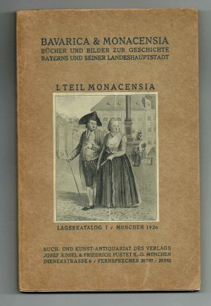 antiquarisches Buch – Fa. Kösel & Pustet, München – 1 Teil; Monacensia. ( = Bavarica & Monacensia..Bücher und Bilder zur Geschichte Bayerns und seiner Landeshauptstadt).