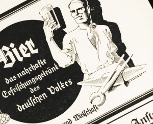 antiquarisches Buch – BIER Industrie Deutschland – " BIER - das nahrhafte Erfrischungsgetränk des deutschen Volkes " ~ 1925