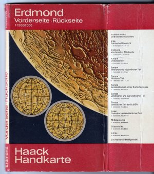 gebrauchtes Buch – Haack-Handkarte Erdmond (Vorderseite Rückseite)