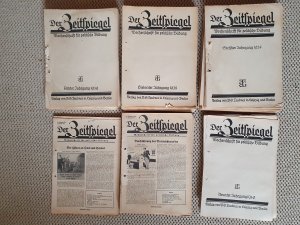 Der Zeitspiegel. Wochenschrift für politische Bildung. Jahrgänge 1937-1941 fast komplett, 1942 Nr. 1-3