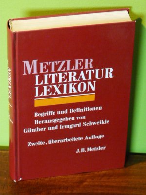 gebrauchtes Buch – Schweikle, Günther; Schweikle, Irmgard – Metzler Literatur Lexikon  19K