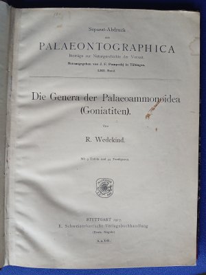 Die Genera der Palaeoammonoidea (Goniatiten)