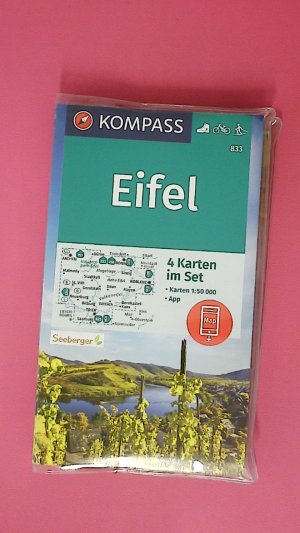 KOMPASS WANDERKARTE EIFEL. 4 Wanderkarten 1 50000 im Set inklusive Karte zur offline Verwendung in der KOMPASS-App. Fahrradfahren. Langlaufen