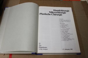 Hand- Mikro- und plastische Chirurgie 10 Bände