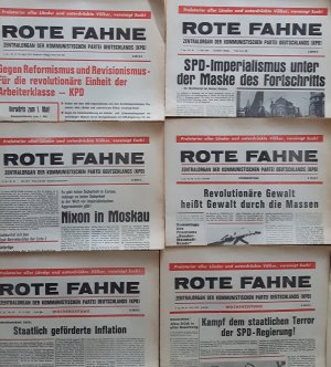 Rote Fahne. Zentralorgan der Kommunistischen Partei Deutschlands, KPD. 1970-1980 - fast KOMPLETT