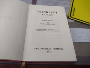 antiquarisches Buch – Baedekers – Frankfurt am Main