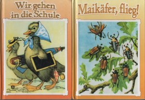 2 kleine Bilderbücher Eßlinger Rerprints: Grosses ABC für muntere Kinder, Goldenes Kinderleben,