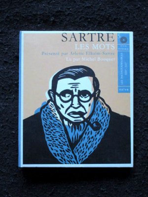 Les Mots (5 CD). Presente par Arlette Elkaim-Sartre. Lu par Michel Bouquet.