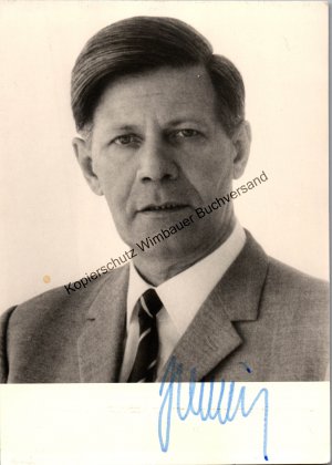 Original Autogramm Helmut Schmidt Bundeskanzler /// Autogramm Autograph signiert signed signee