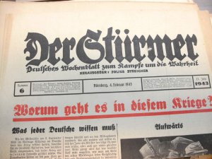 Der Stürmer 4. Februar 1943, Nr. 6, Worum geht es in diesem Kriege ?