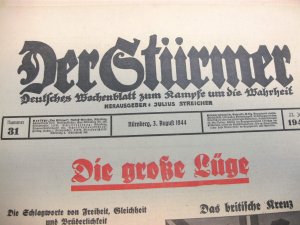 Der Stürmer 3. August 1944, Nr 31, Die große Lüge