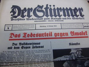 Der Stürmer 11. Februar 1943, Nr 7, Das Todesurteil gegen Amalek