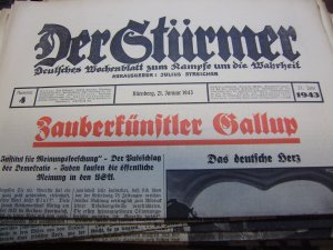 Der Stürmer 21. Januar 1943, Nr. 4, Zauberkünstler Gallup