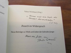 Das Luminar 3: Anarch im Widerspruch : neue Beiträge zu Werk und Leben der Gebrüder Jünger