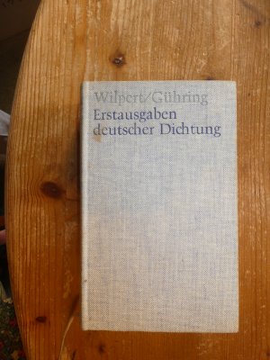 Erstausgaben deutscher Dichtung. Eine Bibliographie zur deutschen Literatur 1600 - 1960.