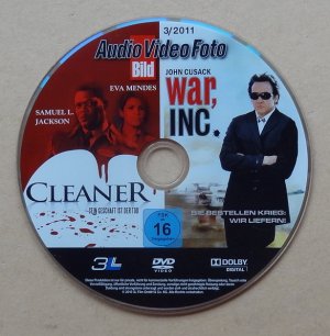 2 Filme: Cleaner - Sein Geschäft ist der Tod + War Inc. - Sie bestellen Krieg: wir liefern (Audio Video Foto Bild Heft-DVD)