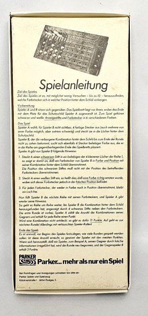 gebrauchtes Spiel – Superhirn Mastermind 4-Loch-Version Ein Denk- und Taktikspiel für 2 Personen