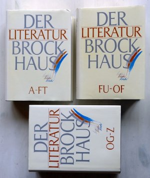 gebrauchtes Buch – Habicht, Werner; Lange – Der Literatur-Brockhaus  Hardcoverausgabe in  3 Bänden - komplett (1 - 3)