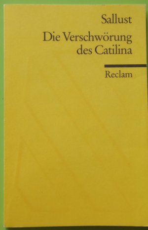 gebrauchtes Buch – Sallust – Die Verschwörung des Catilina