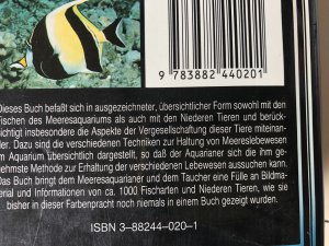 gebrauchtes Buch – Baensch, Hans A – Meerwasser Atlas - Gemeinsame Pflege von Wirbellosen und Fischen