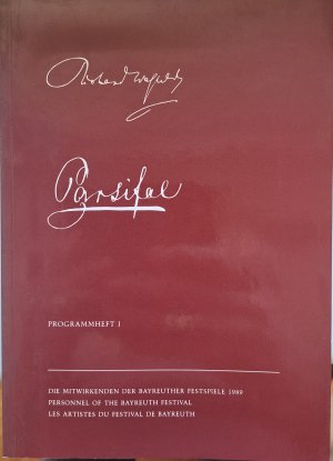 Programmheft I, Parsifal