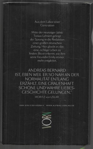 gebrauchtes Buch – Andreas Bernard – VORN